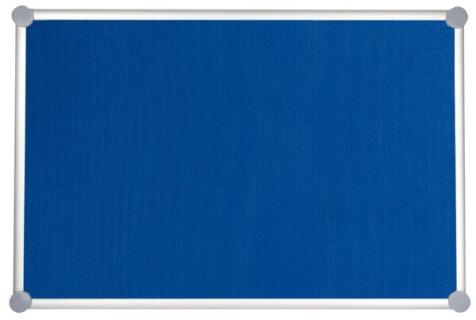 Pinnboard 2000 MAULpro 90/120 bl Textil Alurahmen graue Ecken