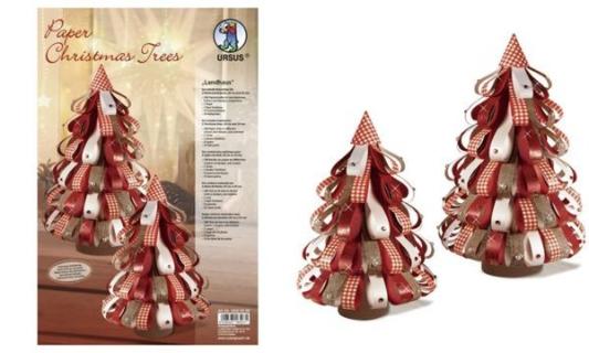 URSUS Designstreifen Paper Christma s Trees Landhaus (57901108)