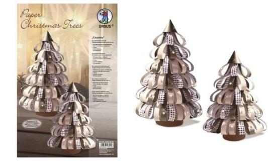 URSUS Designstreifen Paper Christma s Trees Country (57901109)