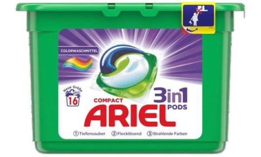 ARIEL 3in1 Pods Compact Waschmittel Color, 16 WL (6430312)
