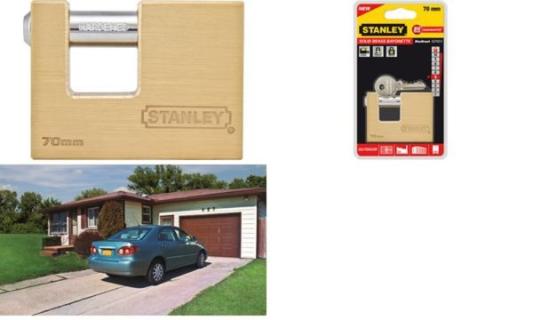 STANLEY Bajonett-Vorhängeschloss, B reite: 90 mm (3100025)