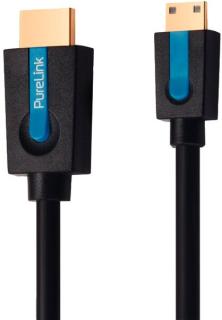 High Speed HDMI/Mini HDMI-Kabel, mit Ethernet, 3,0m, 4K 3 D FullHD