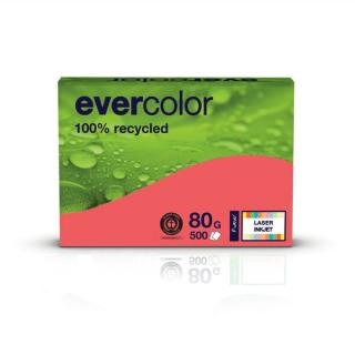 Kopierpapier Evercolor himbeerrot, A4 80 g/qm, aus 100 % Altpapier