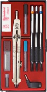 Schnellverstellzirkel-Set 10-tlg. Arbeitsbereich 370 mm # 429910