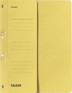 Ösenhefter, gelb, DIN A4, 250g/qm Manila-RC-Karton, 1/2 Vorderdeckel,