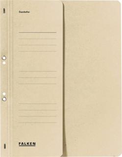 Ösenhefter, chamois, DIN A4, 250g/qm Manila-RC-Karton, 1/2 Vorderdeckel,