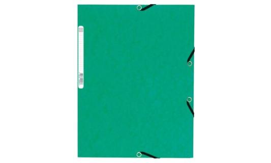 Exacompta Gummibandmappe Sammelmappe A4+ grün Manila 335g/qm