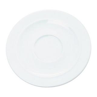 6-tlg. Set Kaffee- und Suppenunter- tassen ALICE aus weißem Porzellan