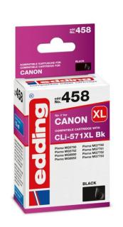 Edding Tinte 458 Canon 571XL photo black, Ersetzt: Canon CLI-571XL,
