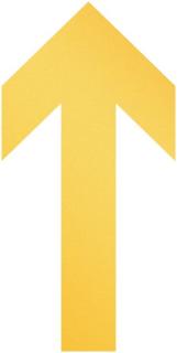 Bodenmarkierung Form Pfeil ablösbar signalgelb,abriebfest,strapazierfähig