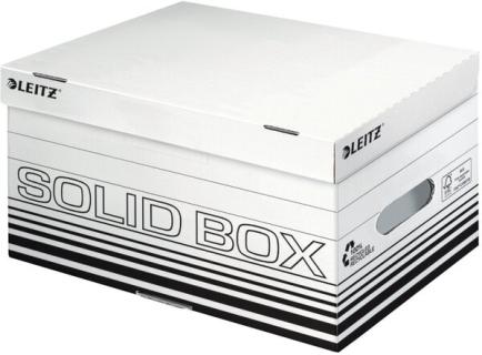 Archiv/Transportbox Solid, weiß, Größe S, 370 x 195 x 265mm, bis 15 kg