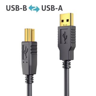 USB-2.0-Kabel, Aktiv, schwarz, 10 m, 480Mbps und 0,5A (max. 2,5W),