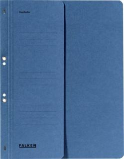 Ösenhefter, blau, DIN A4, 250g/qm Manila-RC-Karton, 1/2 Vorderdeckel,