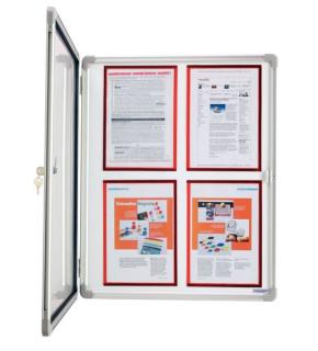 Schaukasten für die Innennutzung 9 X A4 Aluminiumrahmen