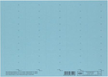 Beschriftungsschildchen f.Vertic 1 Hängeregistratur - blau