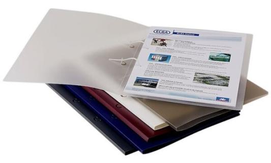 ELBA Schlaufenhefter PP, mit PP-Hef terstiften, dunkelblau (61674906)