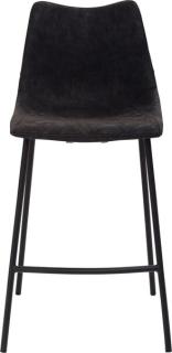 Tresenhocker 1175, 4-Fuß-Gestell schwarz, Kunstleder Vintage Look