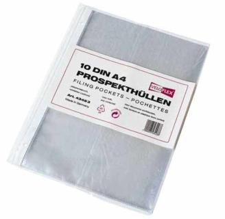 Prospekthuellen A4 PP glasklar VE = 1 Karton = 50 Hüllen