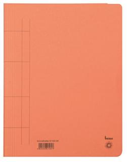 Schnellhefter, A4, 250g/m2, orange kaufm. Heftung, für ca. 250 Blatt