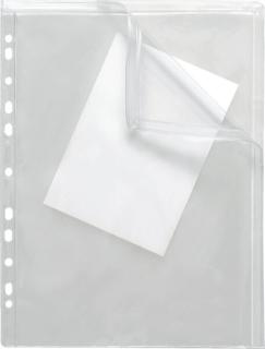 Doppel-Zipbeutel mit Abheftrand farblos klar transparent