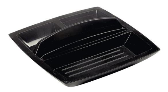 Schreibtisch-Butler Ares, schwarz 5 Fächer, inkl. schmales Fach für