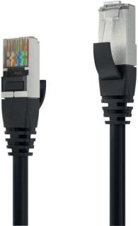 Patchkabel CAT 6A S/FTP, 1,5m, schwarz