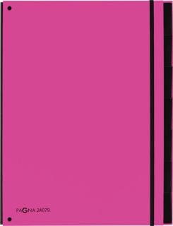 Pultordner 7 Fächer, dunkelrosa 