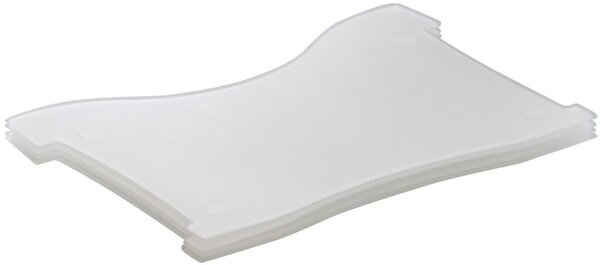 Stützplatten A7 quer Kunststoff transluzent klar f. Han997