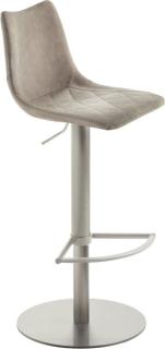 Bar-/Tresenhocker 1375, Gestell Edel- stahl gebürstet,gepolsterte Sitzschale