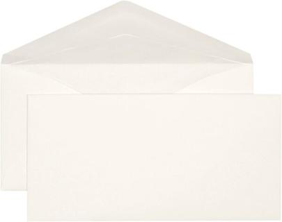 Briefumschlag weiss, C5/6 DL, 100 g, FSC-Papier, Nassklebung, ohne