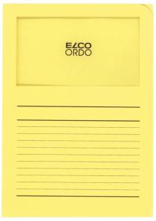 Organisationsmappe Ordo classico, gelb, m. Sichtfenster 180 x 100 mm