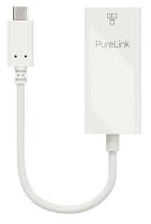 Adapter USB-C auf Ethernet, Gigabit 1000Mbps, iSerie 0,10m, weiß, für