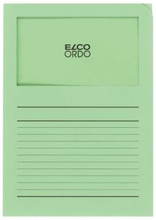 Organisationsmappe Ordo classico, grün, m. Sichtfenster 180 x 100 mm
