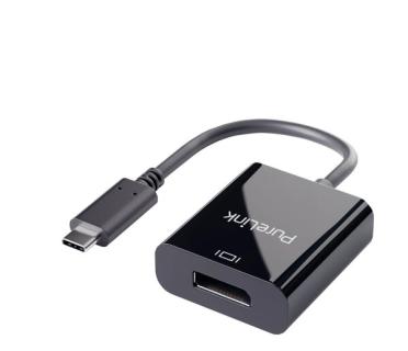 Adapter USB-C auf DisplayPort, schwarz 0,10 m, iSerie, 4K60Hz,