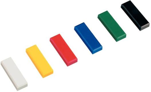 Magnet MAULpro 53x18mm sort. Haftkr 1kg Oberfläche mattiert 20St
