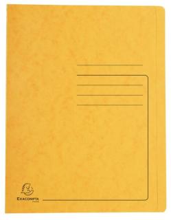 Schnellhefter Colorspan 355g, A4, gelb mit Beschriftungsfeld, für 350 Blatt