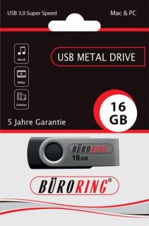 Speicherstick, USB 3.2 mit drehbarer Metall-Abdeckung