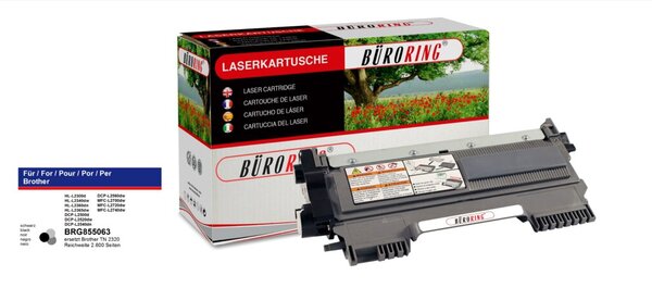 Toner Cartridge schwarz für Brother HL-L2300, HL-L2340