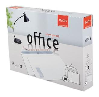 ELCO FSC Briefumschlag C4 HK hoch- weiß m.F. 120g Innendruck 324x229mm