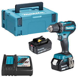 makita DDF485RFJ Akku-Bohrschrauber 18,0 W, mit 2 Akkus