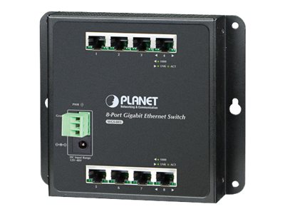 PLANET TECHNOLOGY 8-PORT WALL-MOUNT SWITCH