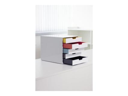 DURABLE Schubladenbox Varicolor5S.weiß