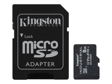 KINGSTON Card Kingston Ind. MicroSD +ADP  8GB pSLC