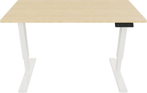 Schreibtisch E-StarterTech, 1600x600 Gestell: verkehrsweiß