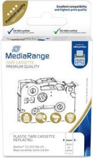 MEDIARANGE Schriftbandka. Brother TZ-211/TZe-211 6mm 8m schw