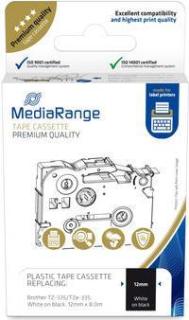 MEDIARANGE Kunststoff-Schriftbandkassette 12mm, 8m laminiet