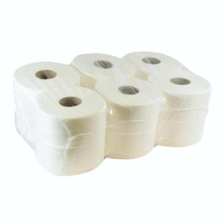 Toilettenpapier Großrolle 2-lagig, Zellstoff, hochweiß,170 m | 12 Rollen/Sack passend für Spender: ||70134||, ||70139||, ||70142||, ||70143||, ||70133|| 