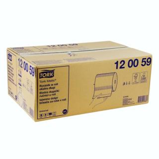 Papierhandtücher Putztuchrolle Außenabrollung 1-lagig, weiß, 280 m, "Tork Matic" | 6 Rollen passend für Artikel ||70282||