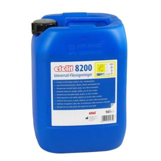 etolit 8200 | 12 Kg chlor- und phosphatfreier Geschirrreiniger flüssig, hochalkalisch, stärkelösend, für gewerbliche Geschirrspülmaschinen, für höhere Wasserhärten geeignet