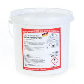 Erster Erzgebirgischer Entkalker, Pulver |  5 kg mit Amidosulfonsäure, für Geschirrspülmaschinen, Heißwassergeräte, Kaffeemaschinen, Waschmaschinen